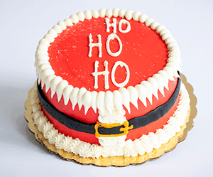 Christmas Santa Belly Cake (Chocolate)