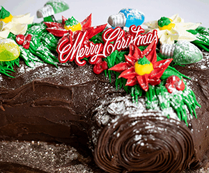 Christmas Yule Log Cake