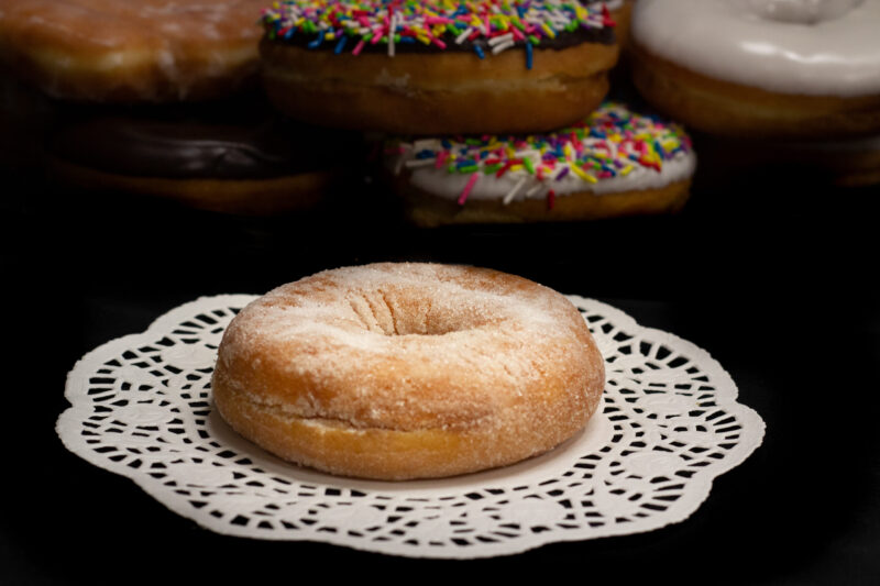 raised sugar donut