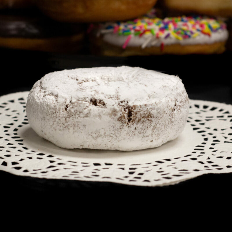 Powdered-Sugar Cake Donut