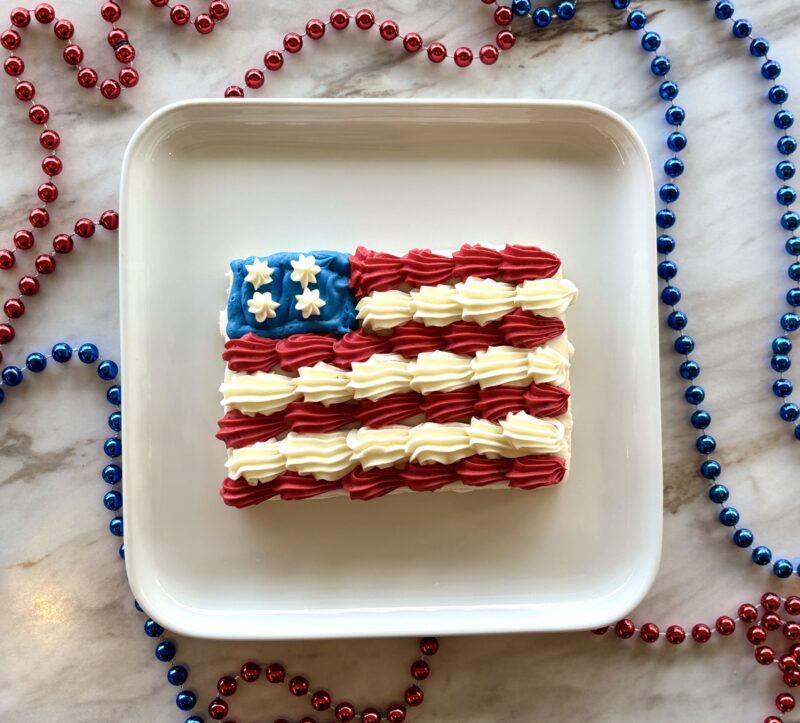 Memorial Day Decorated Cookies - Flag