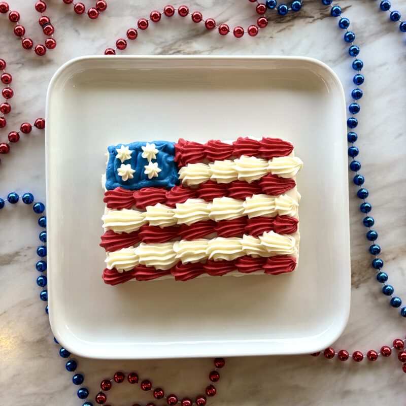 Memorial Day Decorated Cookies - Flag