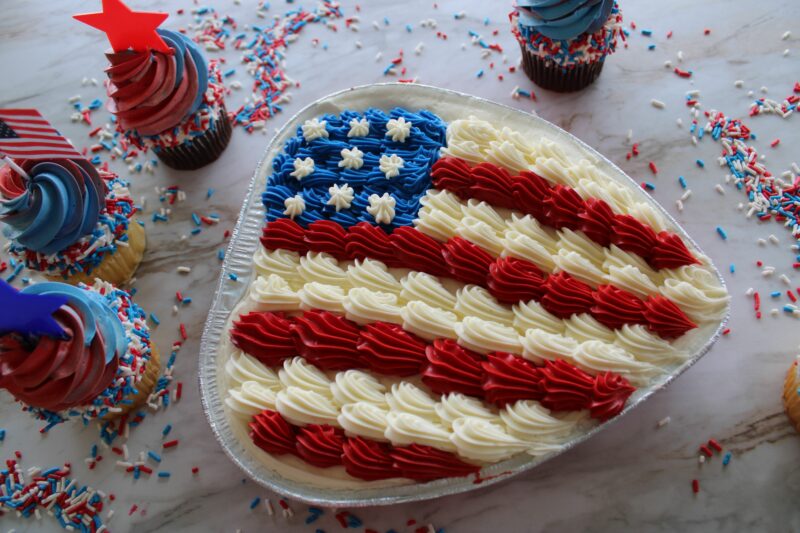 Patriotic Foil Cake