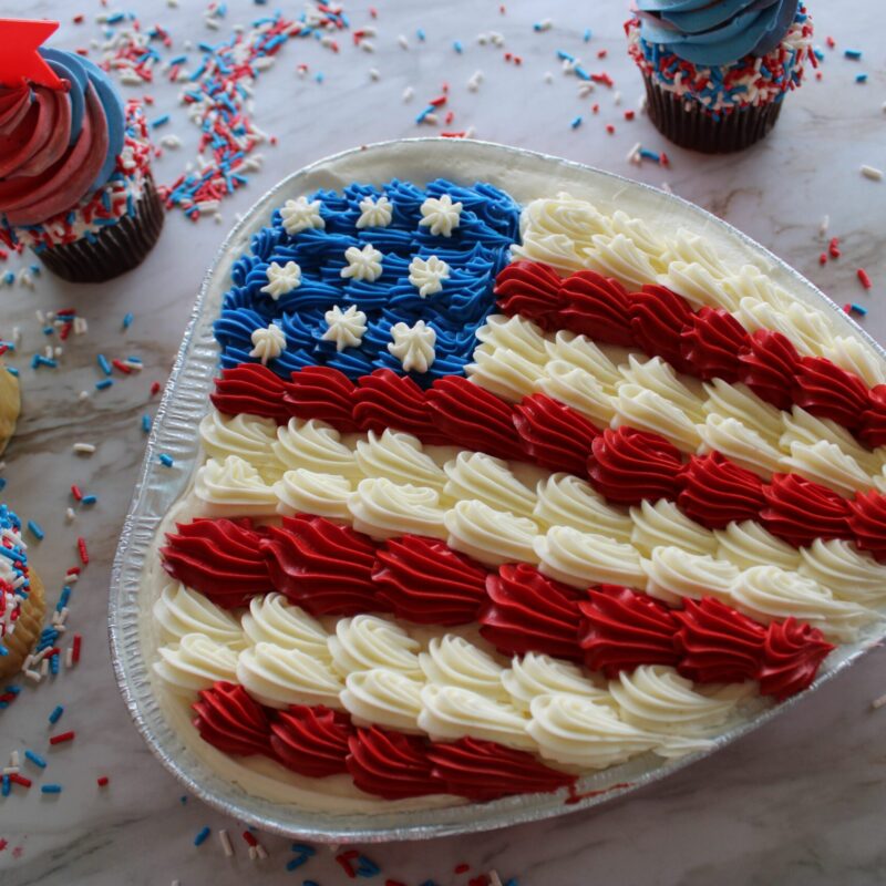 Patriotic Foil Cake