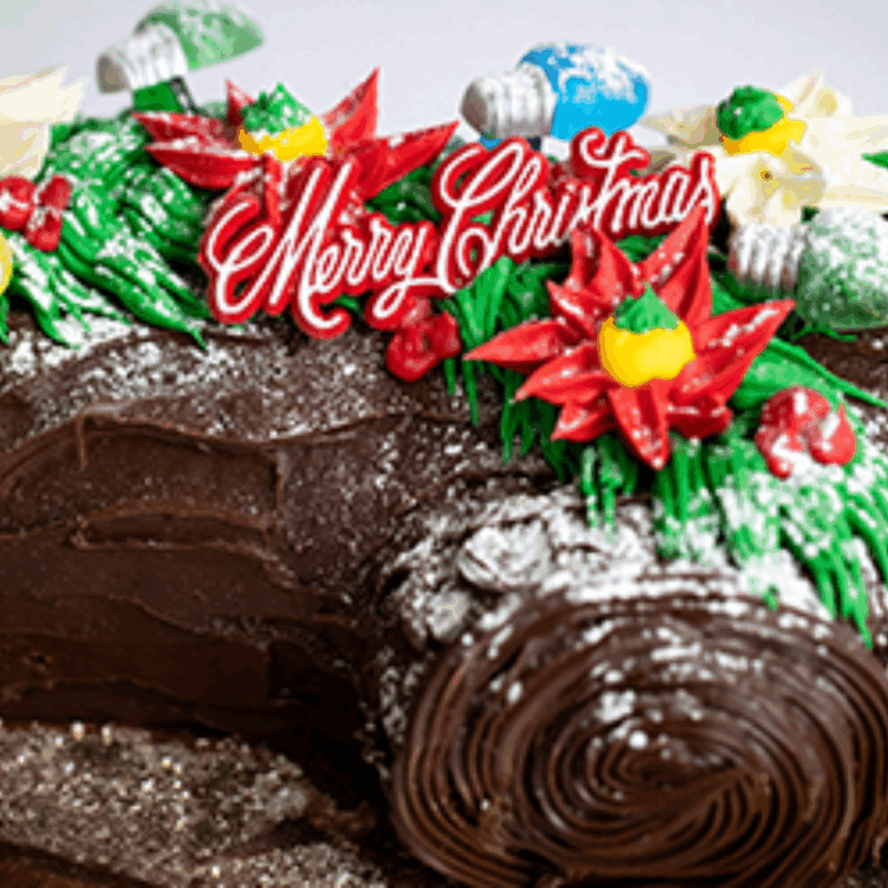 Christmas Yule Log Cake
