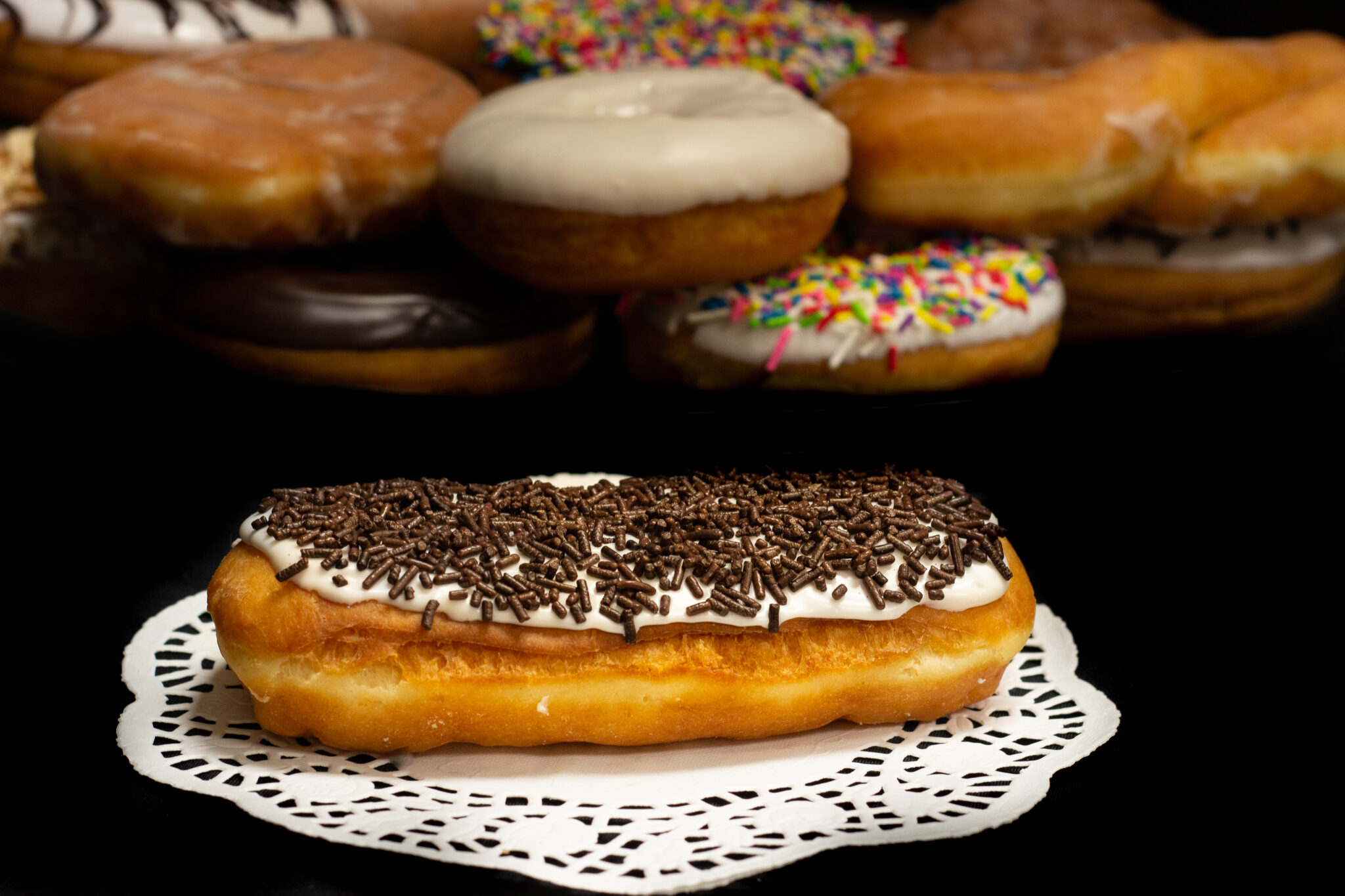 Chocolate Jimmie Cruller Prantl's Bakery