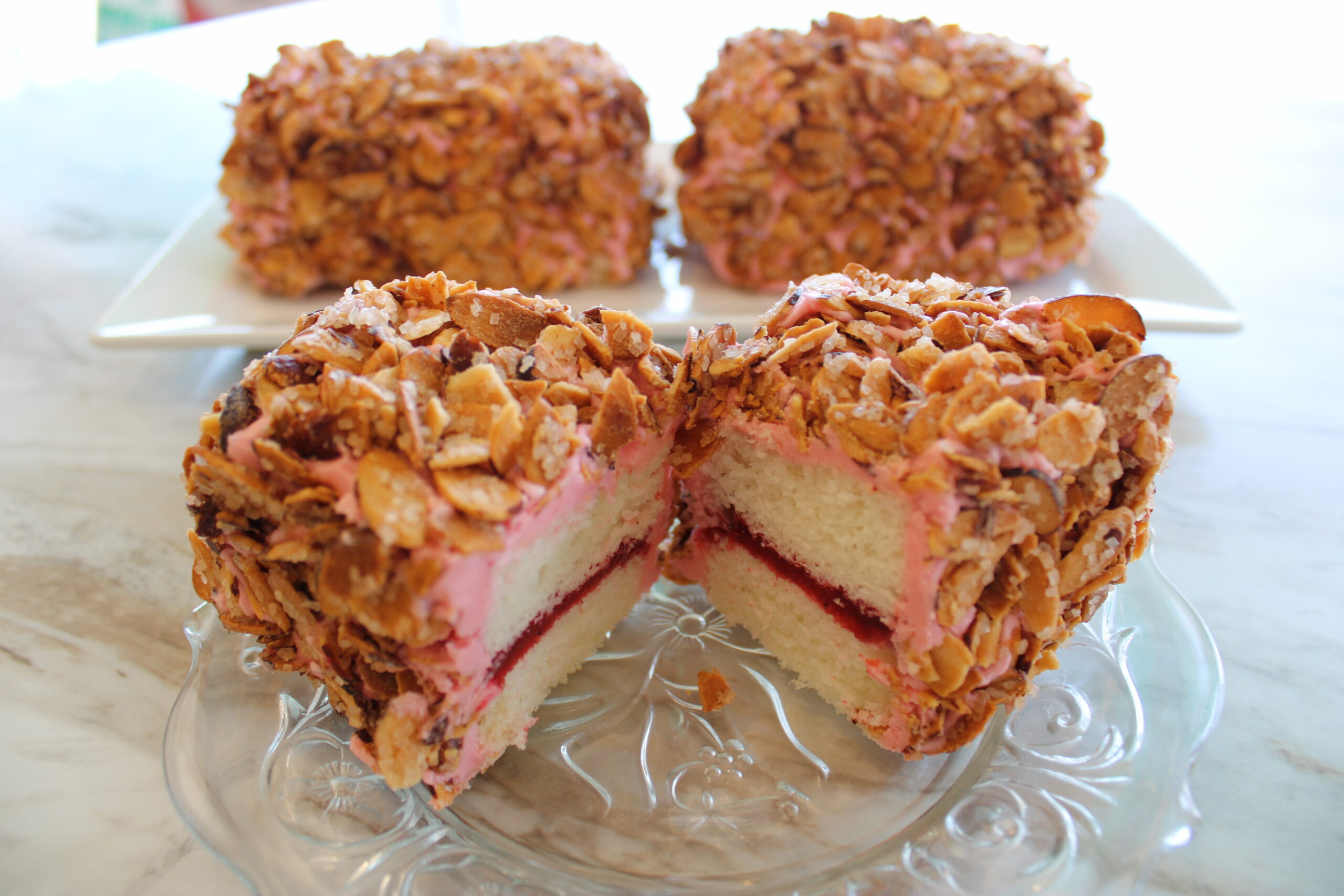 Raspberry Torte Bars