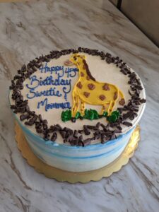 Custom Cake Giraffe