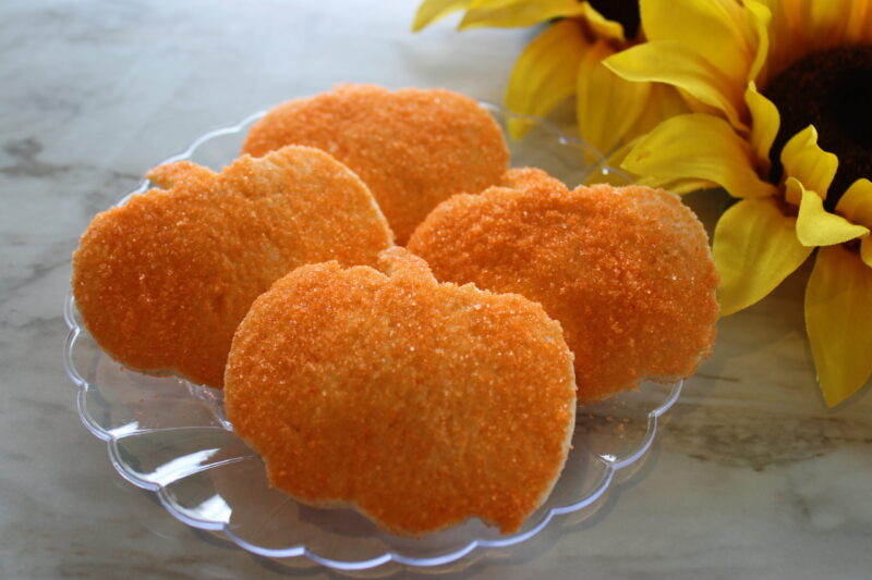 Pumpkin sugar cookie