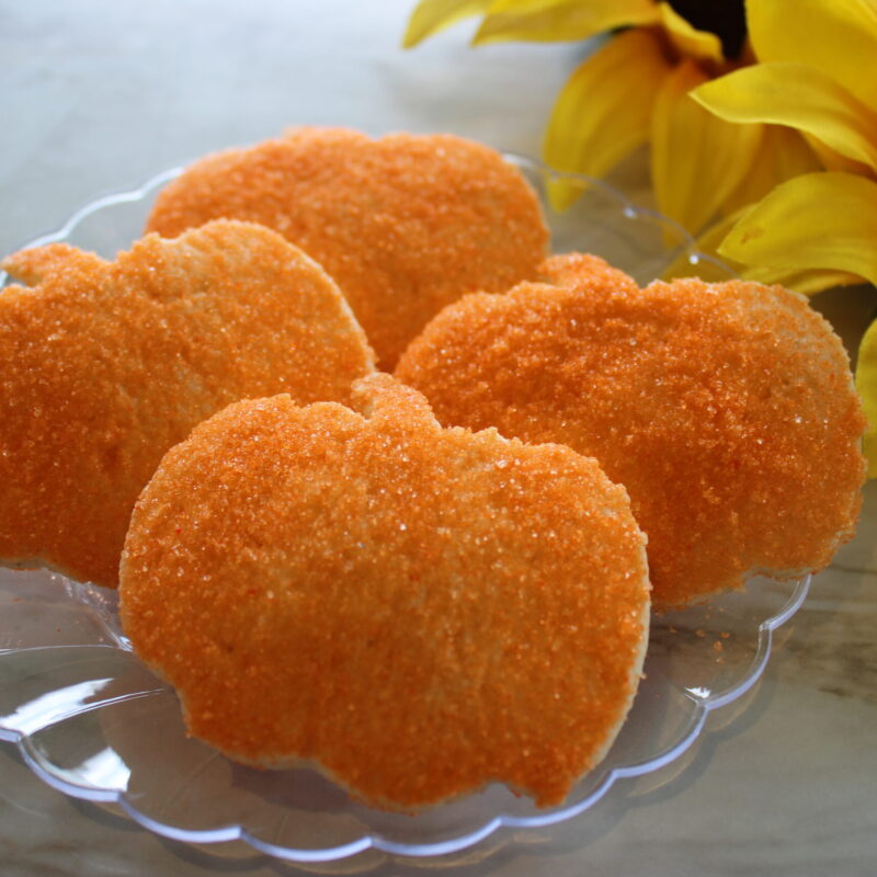 Pumpkin sugar cookie