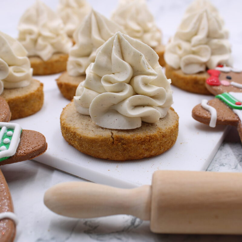 Christmas Gingerbread Thumbprints