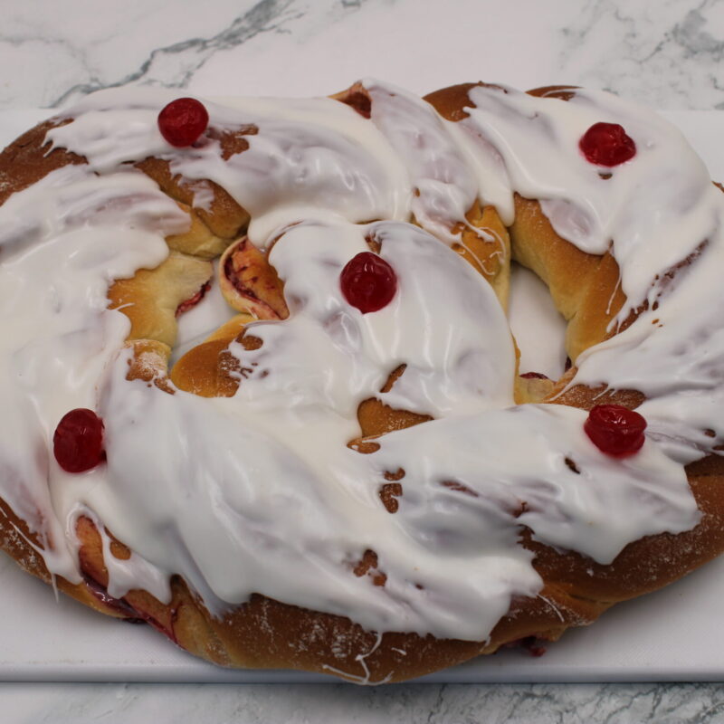New Year's Eve Pretzel - Strawberry Cream Cheese