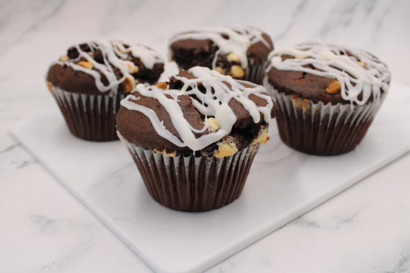 Chocolate Muffin with White Chocolate Chips