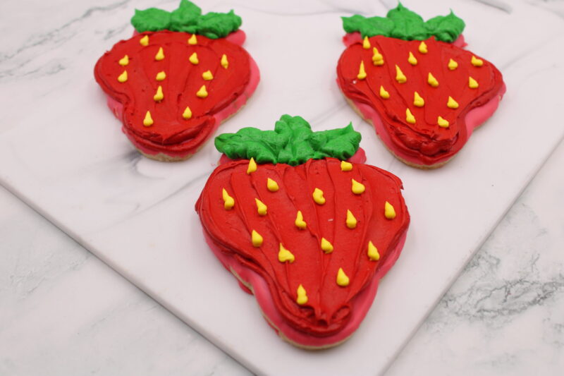 Strawberry Decorated Cookies