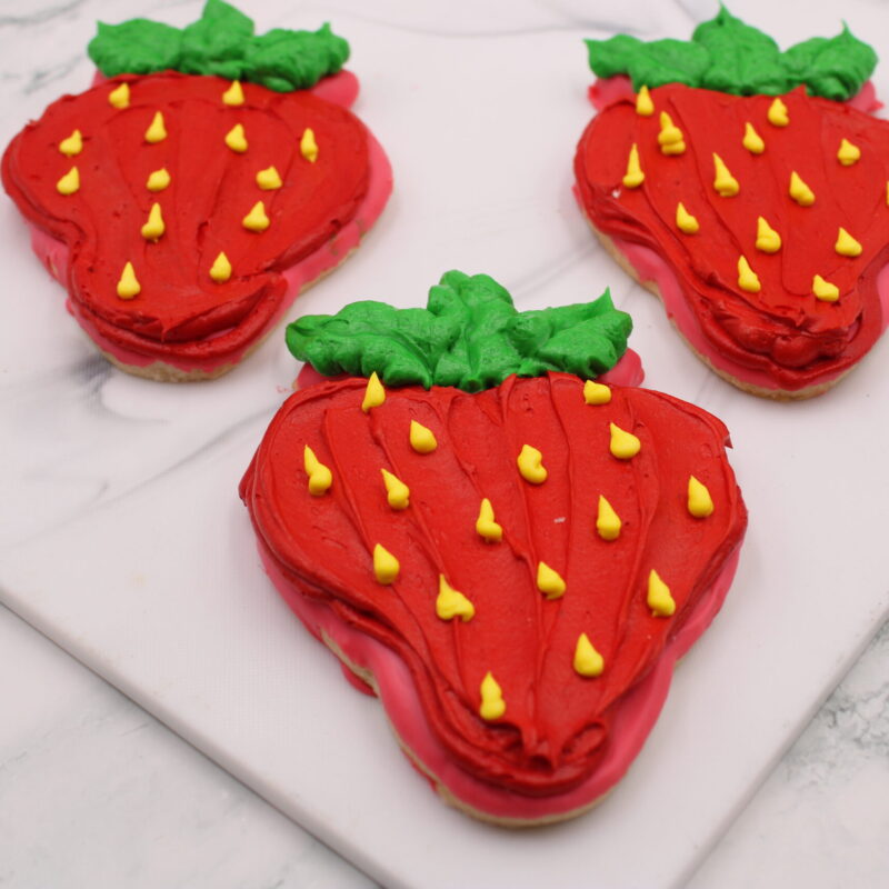 Strawberry Decorated Cookies