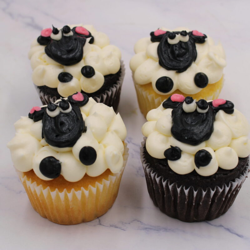 Easter Lamb Cupcakes
