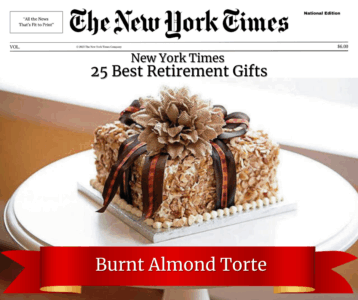 The cake that put Pittsburgh on the confectionery map has received a shoutout from the New York Times, being one of, “The 29 Best Retirement Gifts.”