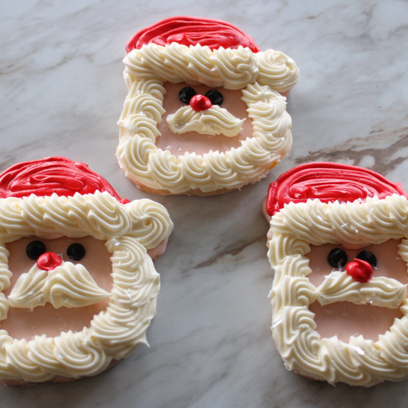 Christmas Decorated Cookies - Santa