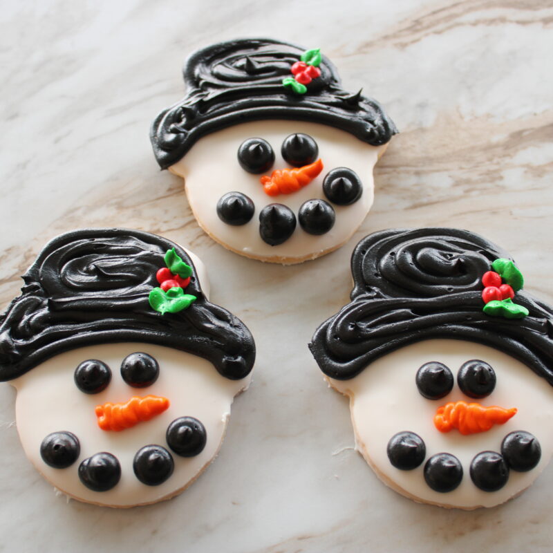 Christmas Decorated Cookies - Snowman