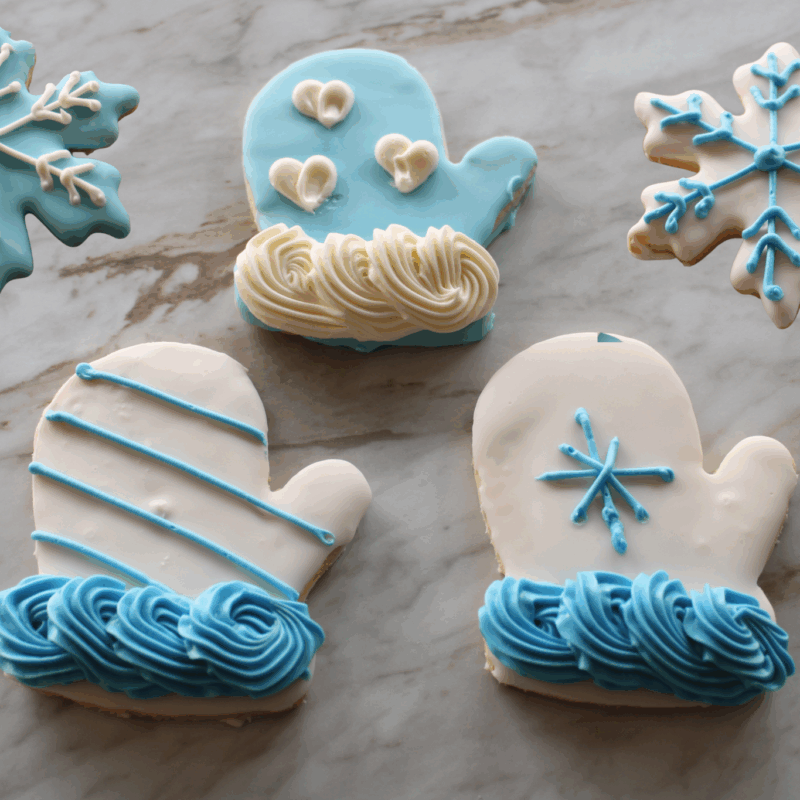 Decorated Winter Cookies